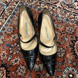 Black manolo blahnik Mary Janes
